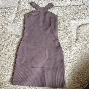 Aritzia Sculpt Babaton Ribbed Knit Dress
